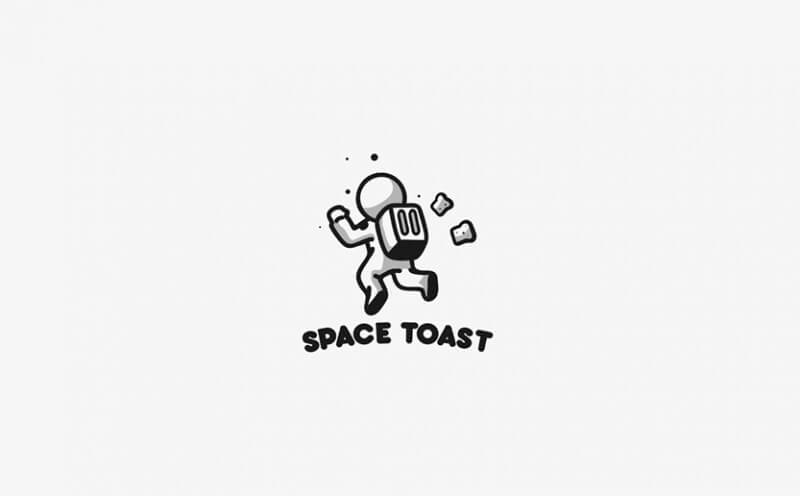 宇宙飛行士のロゴデザイン