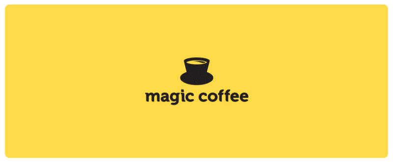 カフェのロゴ作成例