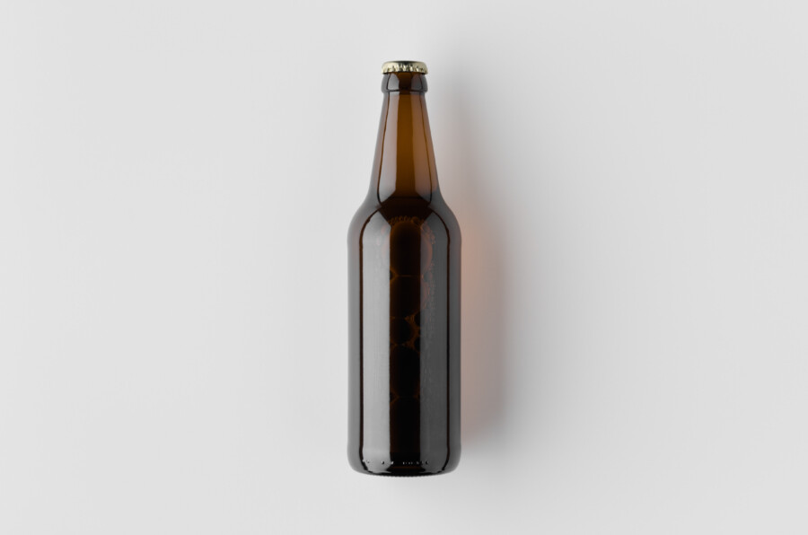 瓶・ボトルを模したロゴデザイン作成例