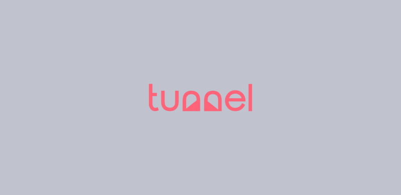 トンネルを表現したロゴデザイン