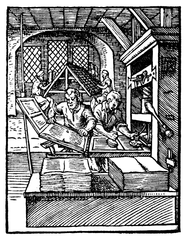 グーテンベルクの活版印刷機