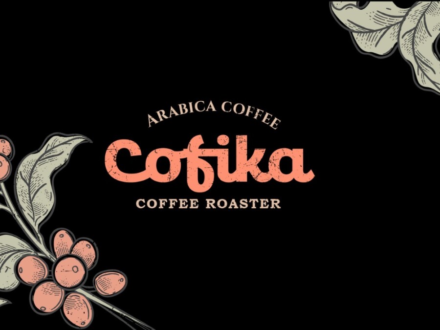 コーヒー豆焙煎業のロゴ作例